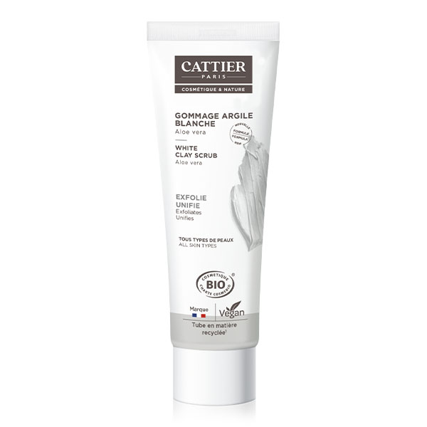 Cattier gommage argile blanche bio