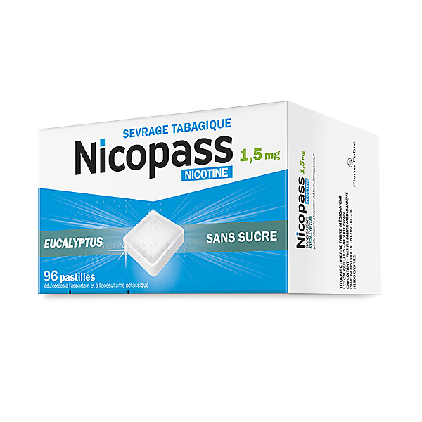 Nicopass 1,5 mg eucalyptus pastilles