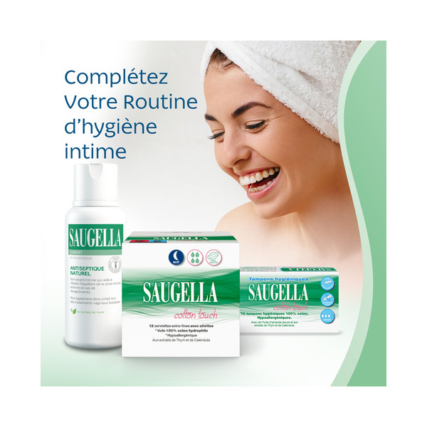 Saugella Cotton Touch Serviettes hygiéniques nuit
