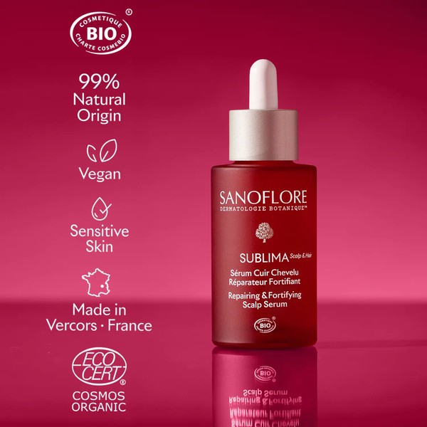 Sanoflore Sublima Sérum Cuir Chevelu Réparateur Fortifiant bio