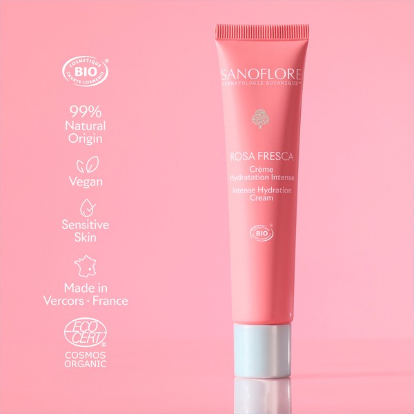 Sanoflore Rosa fresca Crème Hydratation Intense Bio