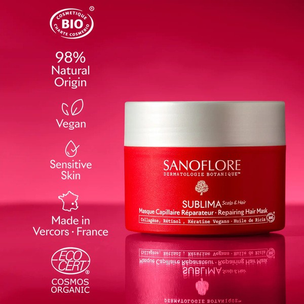 Sanoflore Sublima Masque Capillaire Réparateur bio