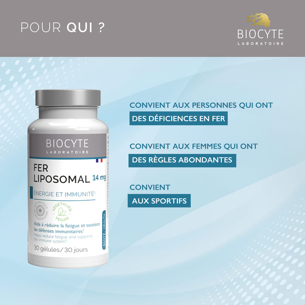 Biocyte Fer Liposomal gélules