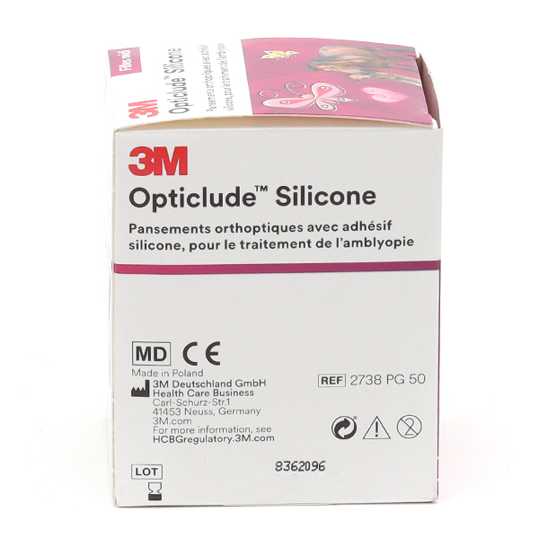 Solventum Opticlude Silicone pansement orthoptique x 50