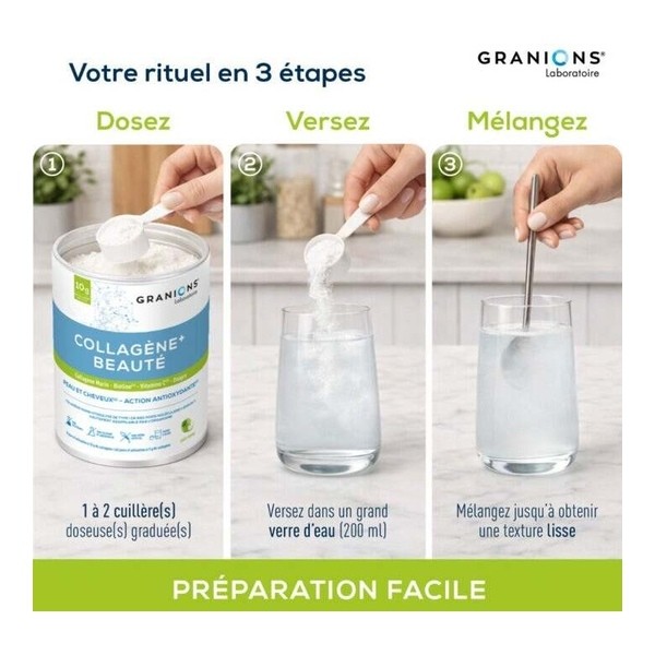 Granions Collagène+ Beauté poudre Pomme