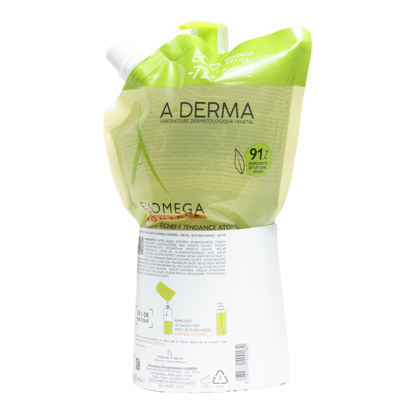 A Derma Exomega Control Huile lavante émolliente