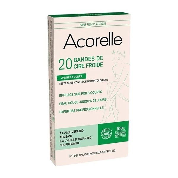 Acorelle bande cire froide Bio