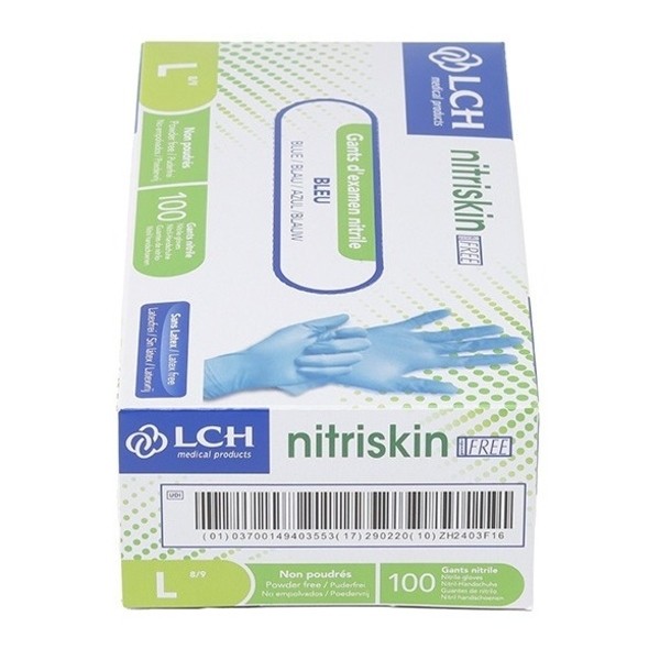 Gants nitrile non poudrés non stériles