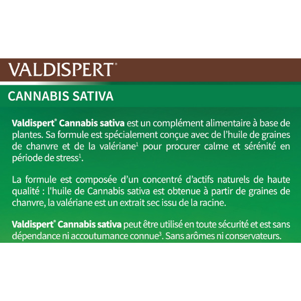 Valdispert Cannabis Sativa capsules