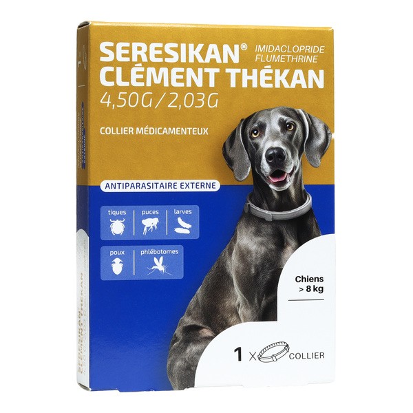 Clément Thékan Seresikan Collier anti puce Chien