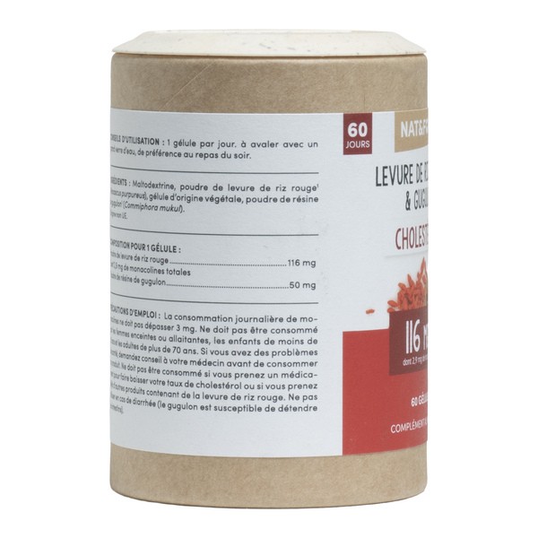 Nat et Form Ecoresponsable Levure de riz rouge et Gugulon gélules