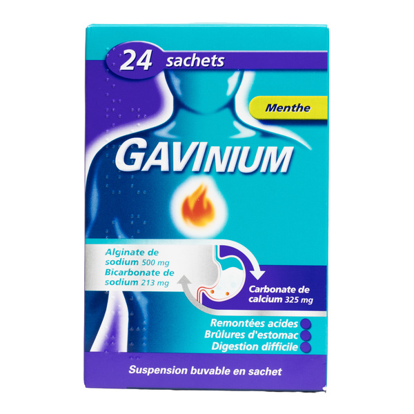 Gavinium menthe suspension buvable en sachets