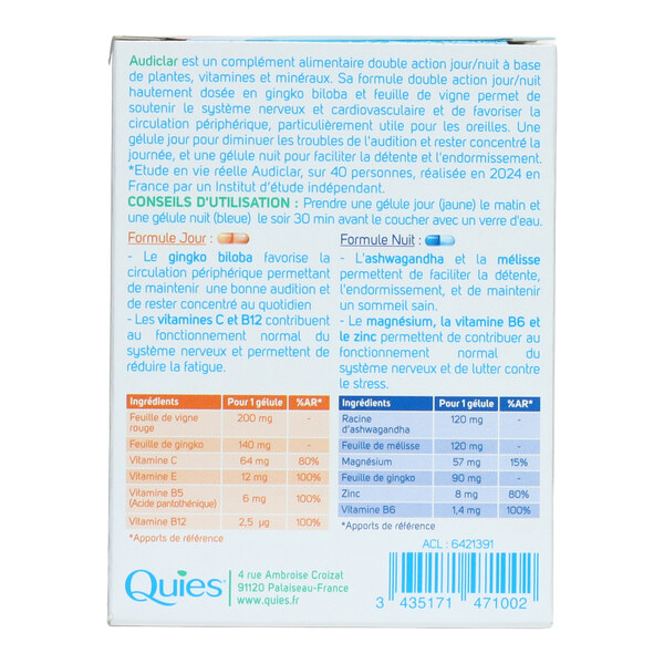 Quies Audiclar gélules