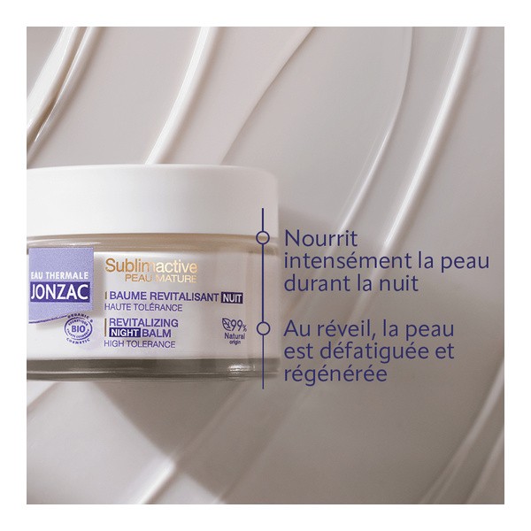 Jonzac Sublimactive Baume revitalisant nuit Bio