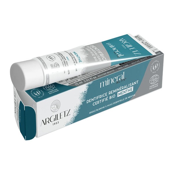 Argiletz Dentifrice Argile blanche Mineral Activ bio