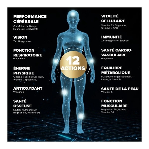 Arkopharma Santé longévité prévention globale 12 poudre