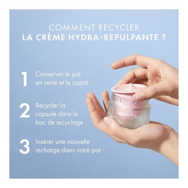 Melvita Source de Roses Crème hydra repulpante Bio