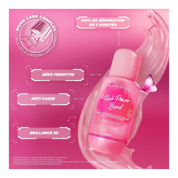Les secrets de Loly Pink Power Bond spray réparateur