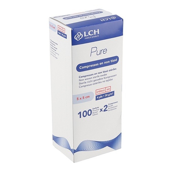 Compresses non tissées stériles LCH Pure