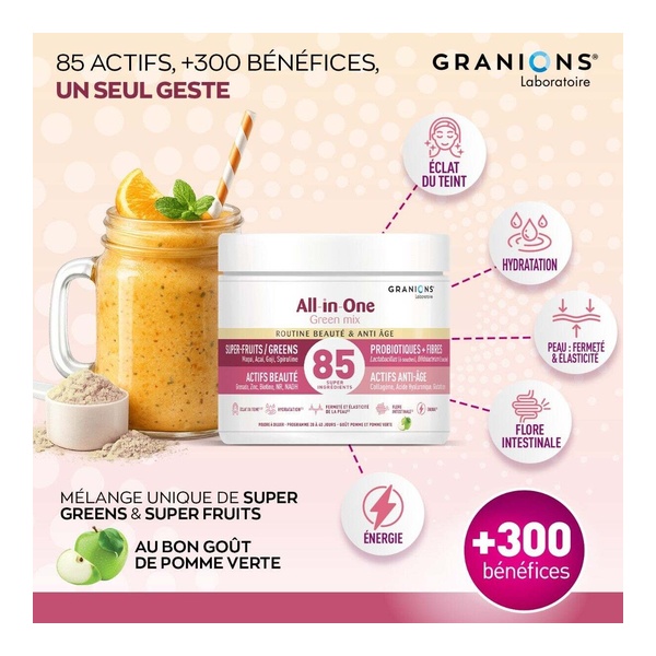 Granions All in One Green Mix Beauté et anti âge poudre