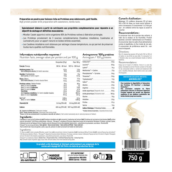 STC Nutrition Caséine micellaire vanille