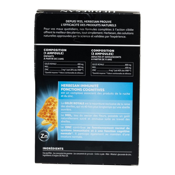 Herbesan Immunité Fonction cognitives ampoule