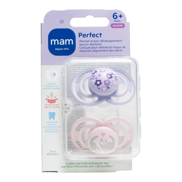 MAM Perfect Sucette silicone anatomique +6 mois