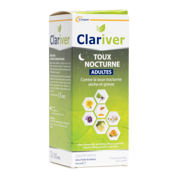 Clariver toux nocturne sirop