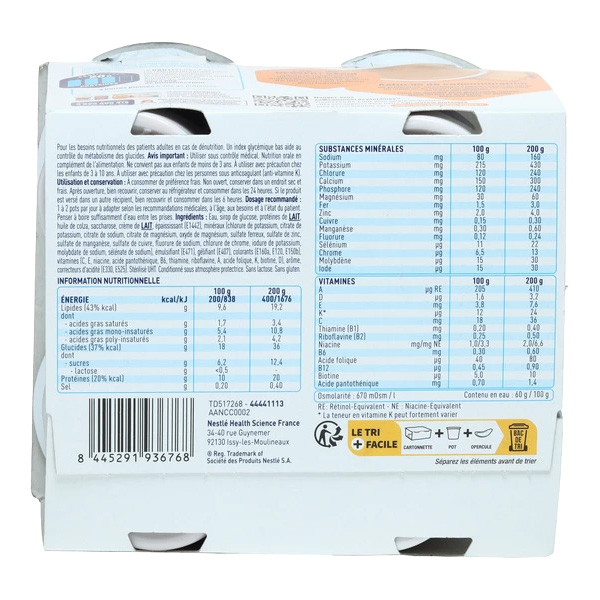 Clinutren Dessert 2kcal crème HP HC