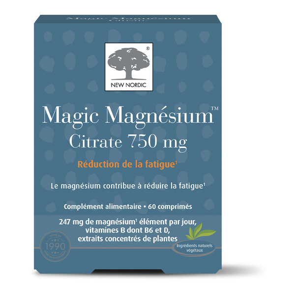 New Nordic Magic Magnésium citrate 750 mg comprimés