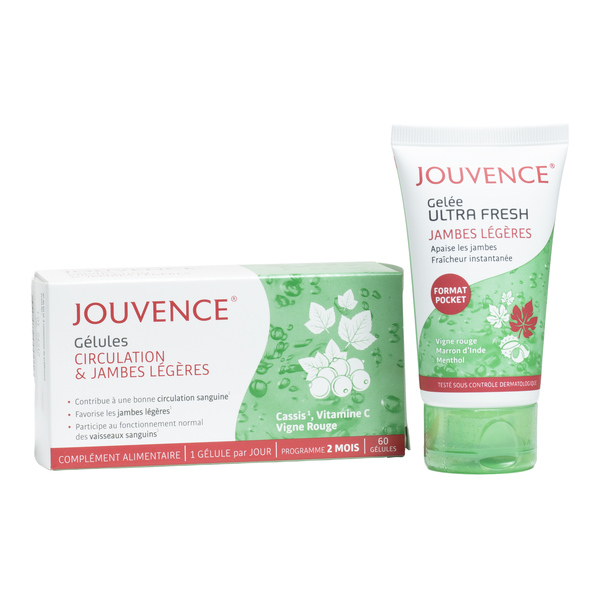 Jouvence Circulation et jambes légères gélules