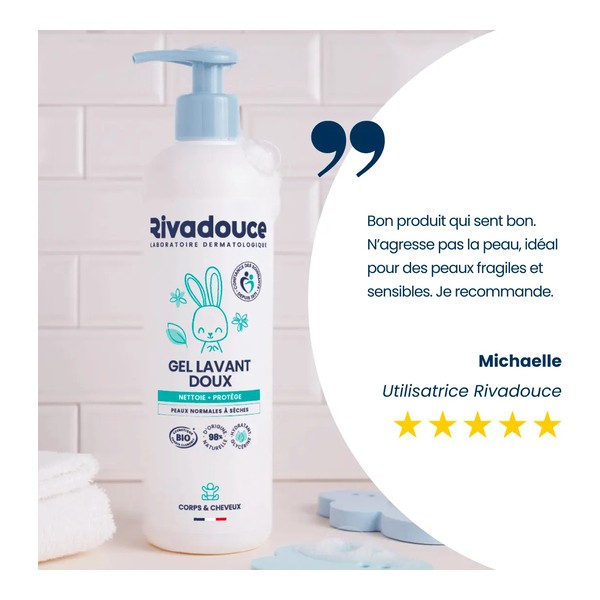 Rivadouce Bébé Gel doux lavant bio