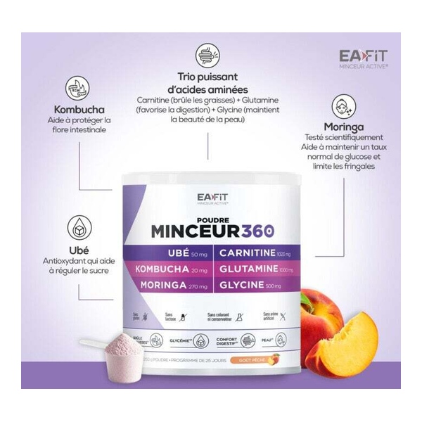 Eafit Minceur 360 Ubé Kombucha Moringa poudre