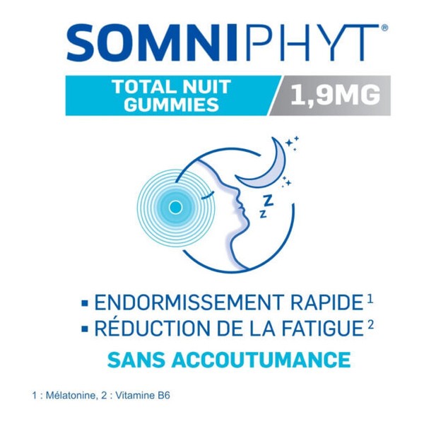 Santé Verte Somniphyt Total Nuit 1,9 mg gummies