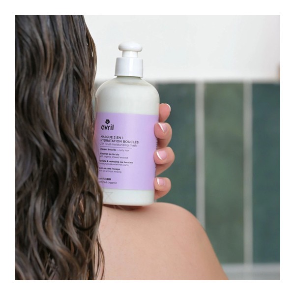 Avril Masque 2 en 1 Hydratation boucles bio