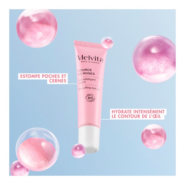 Melvita Source de roses Gel défatigant regard bio