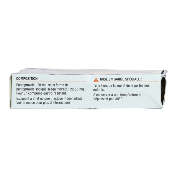 Pantoprazole 20 mg comprimé estomac