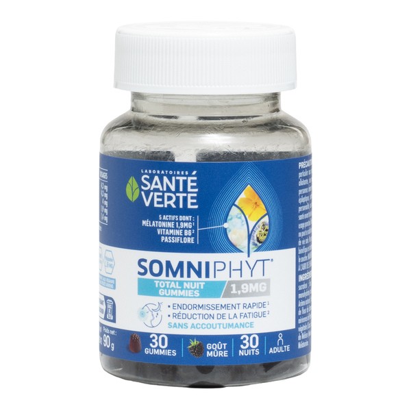 Santé Verte Somniphyt Total Nuit 1,9 mg gummies
