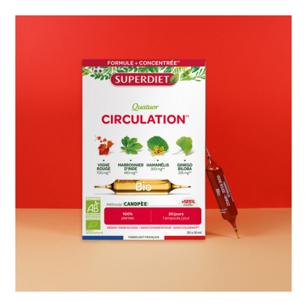 Super Diet Quatuor Circulation Bio ampoules