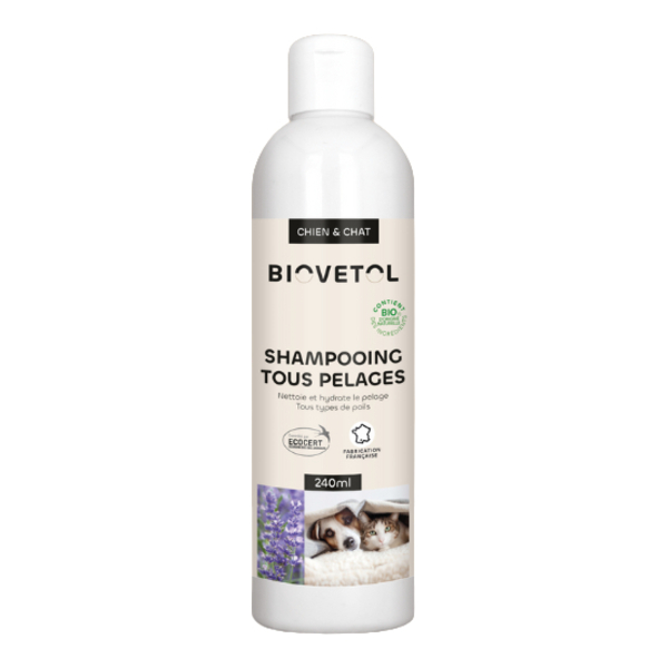 Shampooing tous pelages Chien Chat Biovetol