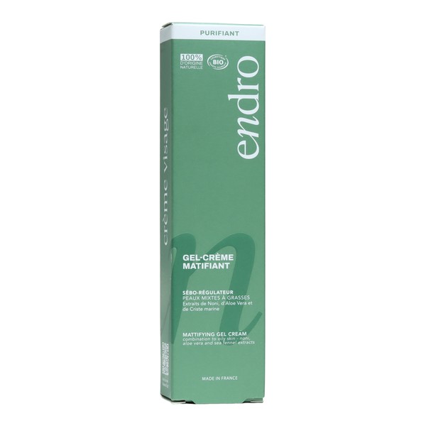 Endro Gel crème matifiant bio