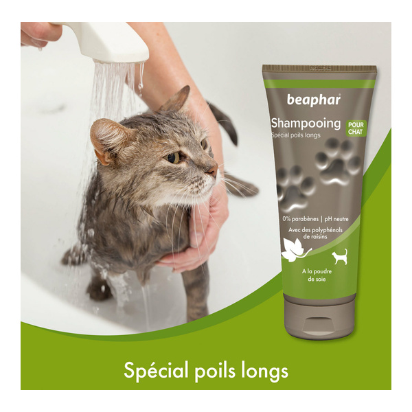 Beaphar Shampooing pour chat Spécial poils longs