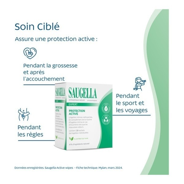 Saugella Lingettes intimes nettoyantes