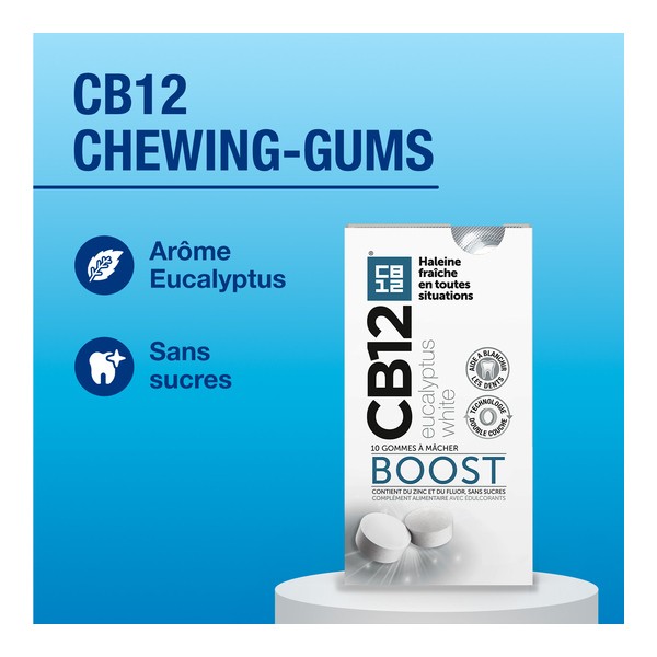 CB12 Boost gommes à mâcher Eucalyptus White