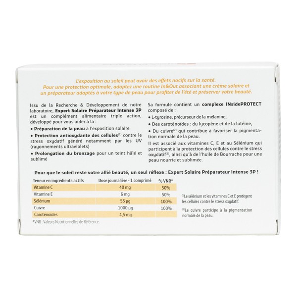 Forté Pharma Expert Solaire Préparateur intense 3P comprimés