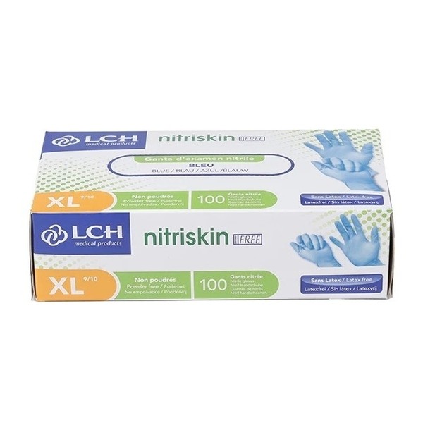 Gants nitrile non poudrés non stériles