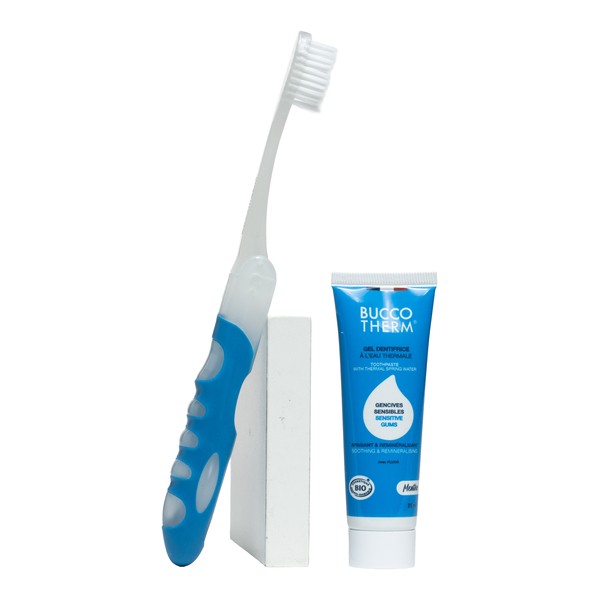 Buccotherm kit de voyage brosse à dents + dentifrice 25 ml