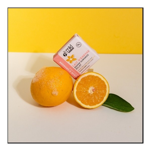MKL savon surgras lait d'ânesse Fleur d'oranger bio
