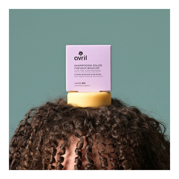 Avril shampooing solide cheveux bouclés bio