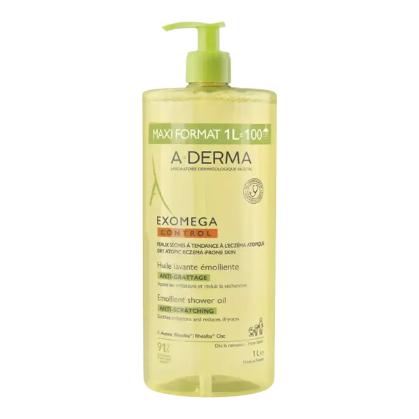A Derma Exomega Control Huile lavante émolliente